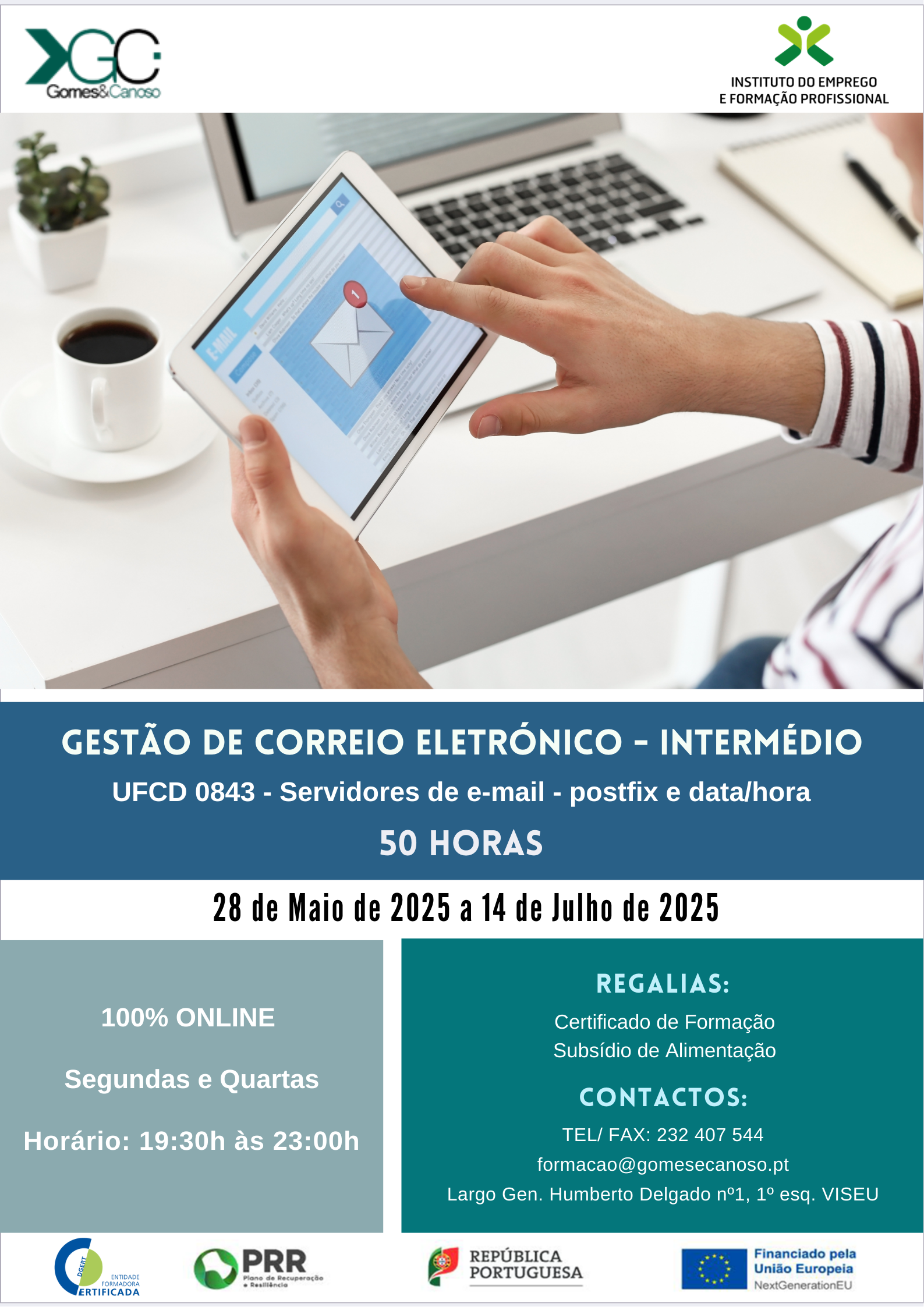 Gestão do correio eletrónico - intermédio