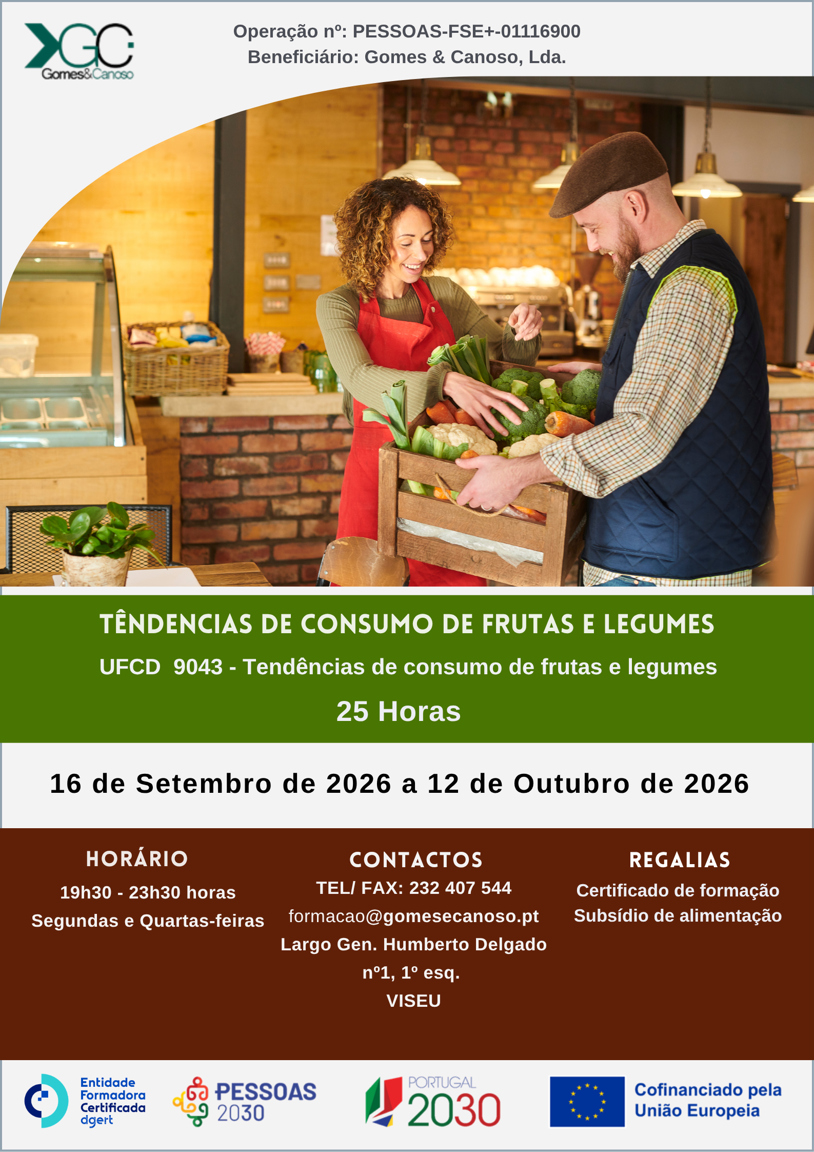 Tendências de consumo de frutas e legumes