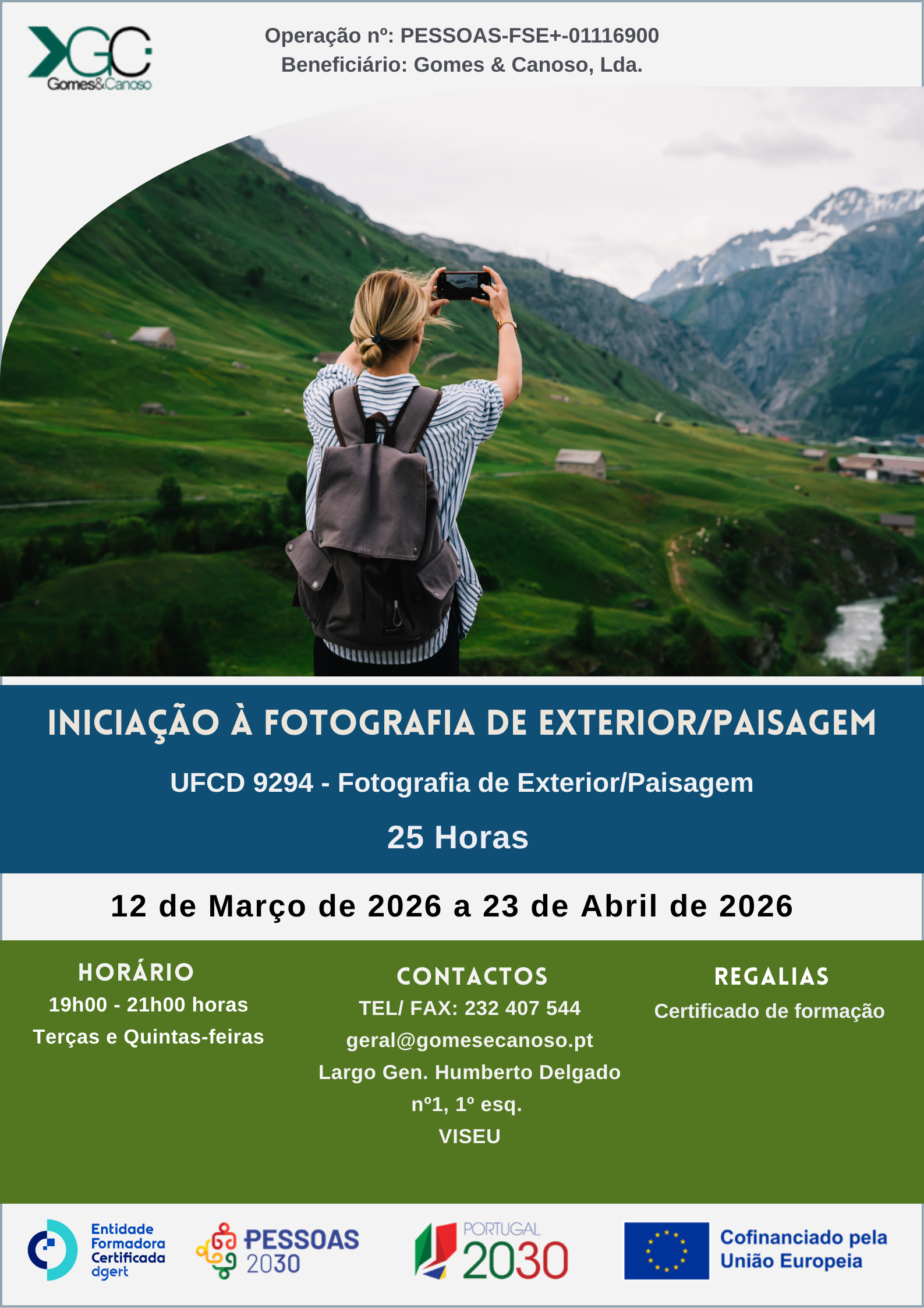 Iniciação à fotografia de exterior/paisagem