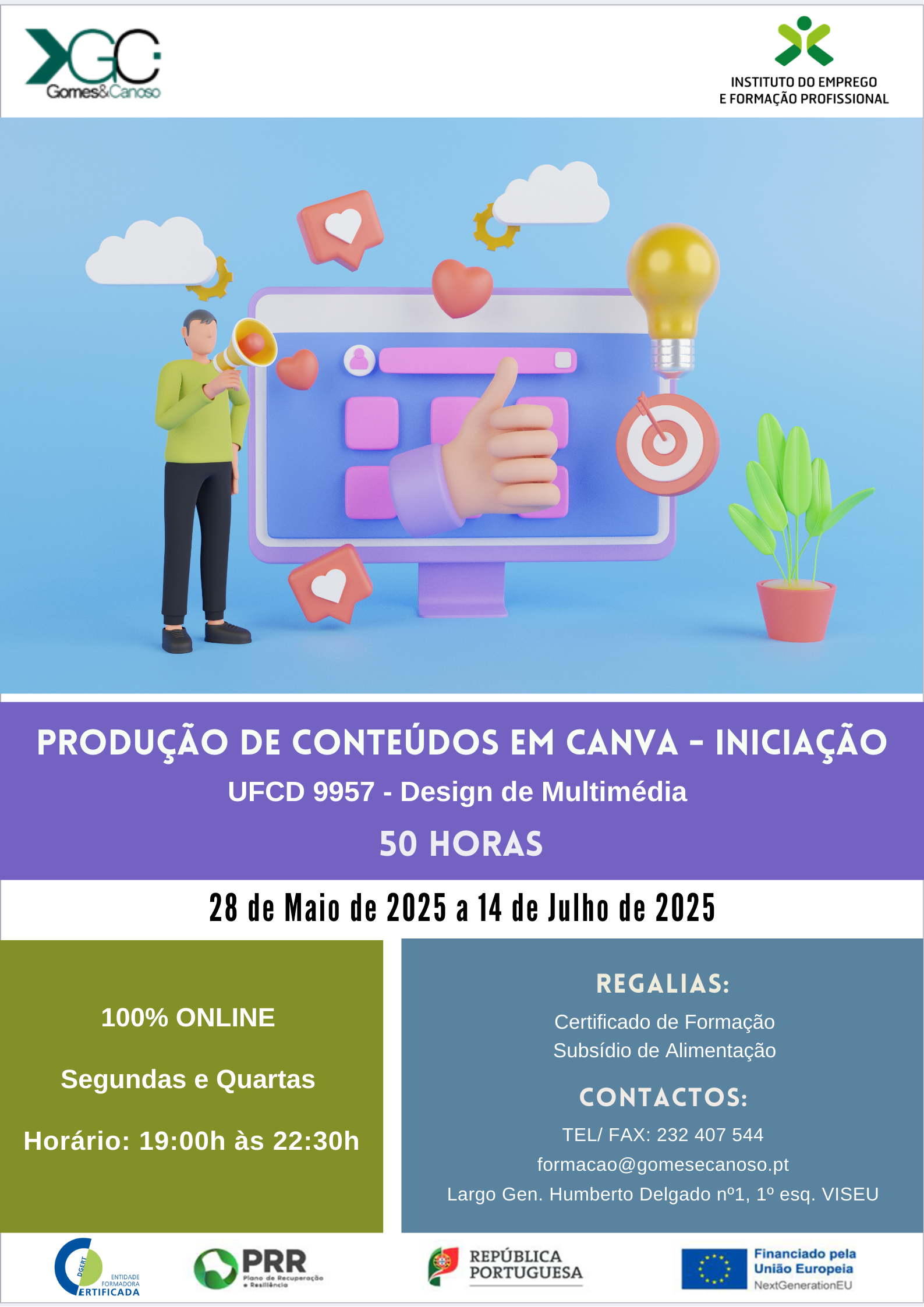 Produção de Conteúdos em CANVA - Iniciação