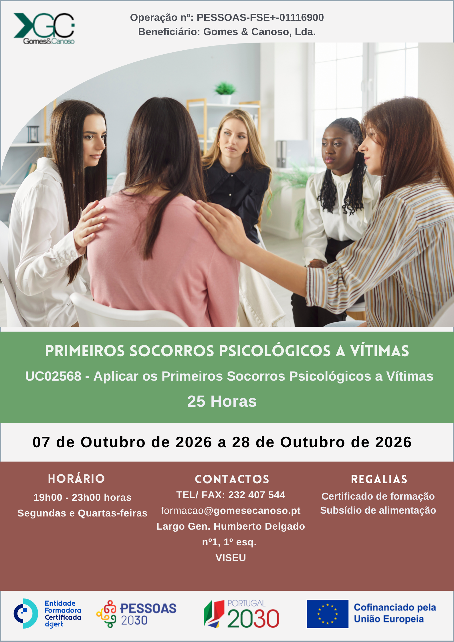 Aplicar os Primeiros Socorros Psicológicos a Vítimas