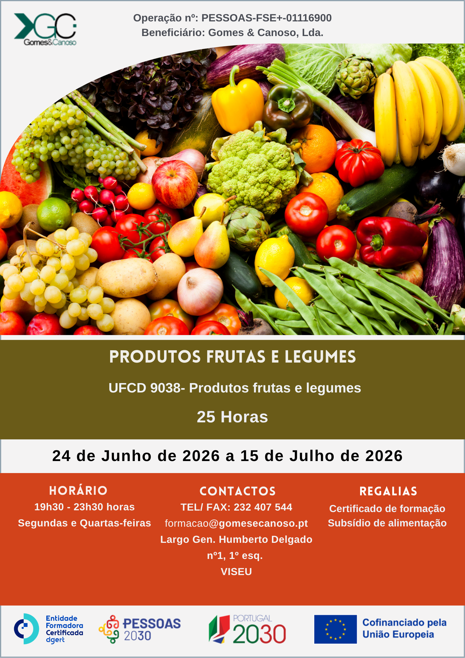 Produtos frutas e legumes